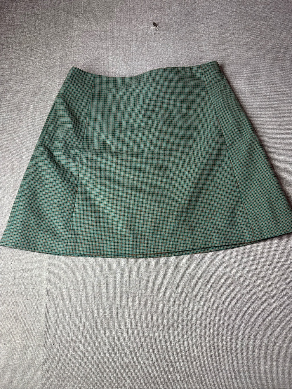 Sunday Best Green Plaid A-Line Skirt